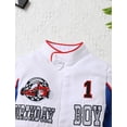thumbnail image 4 of FYMNSI FYMNSI Toddler Boy Clothes Race Car Driver Costume Suit First Birthday Outfit Boy Baby Romper Jumpsuit, 4 of 9