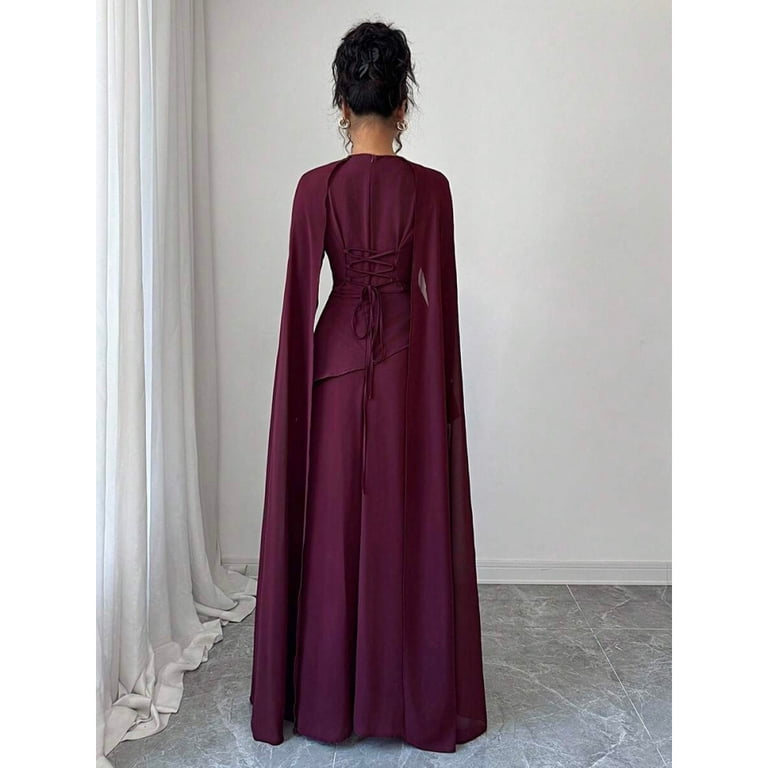 layered flared dress Delight Petal Vanilla Embroidery Layered Flared Maxi Dress S / Ivory