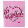 thumbnail image 5 of Girl's Youth New Era  Pink Washington Capitals Flip Sequin V-Neck T-Shirt, 5 of 5