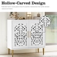 thumbnail image 3 of HLR 31.4" Accent Cabinet, 2 Doors Sideboards and Buffets Cabinet with Storage for Living Room, White, 3 of 7