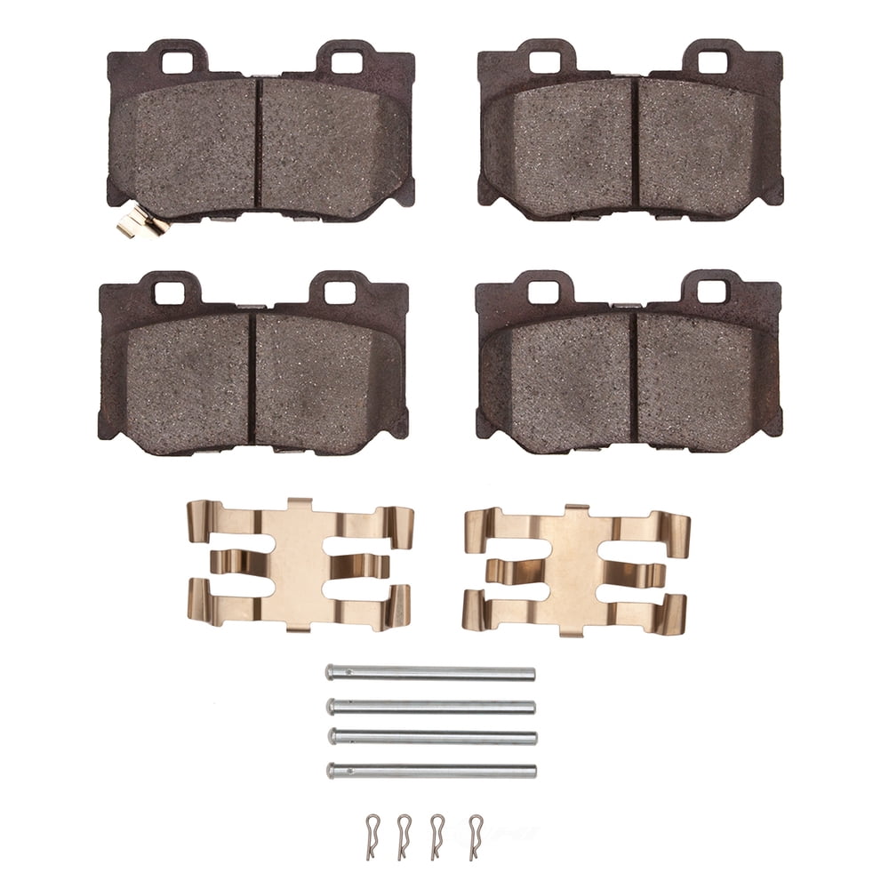 Dynamic Friction Company 1551-1347-01 DFC 5000 Advanced Brake Pads - Ceramic and Hardware Kit - OE