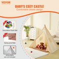 thumbnail image 2 of Carpa tipo tipi VEVOR para niños de interior con alfombrilla y pelotas a prueba de humedad, 2 of 9