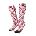 thumbnail image 2 of Fotbe Makeup print Women's Men's Novelty Crew Socks Cotton Socks Knee High Socks for Walking,Running,Nurses,Pregnancy, 2 of 8