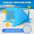 thumbnail image 4 of 4-6 Person Beach Tent  Shelter with UPF 50+  , Portable Lightweight Shade for Family Outdoor Activities, 4 of 6