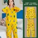 thumbnail image 4 of Ropa de dormir para mujer, pantalones finos de manga larga, conjunto de ropa informal para el hogar, moda cómoda antienvejecimiento para el hogar, primavera y otoño, 4 of 5