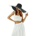 thumbnail image 1 of Franhais Women Swimsuit Cover-Ups Knitted Pullover Tops and Women Foldable Roll Up Sun Hats, 1 of 9