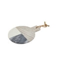 thumbnail image 2 of Lexi Home Real Marble Charcuterie Cutting Board - White and Grey, 2 of 6