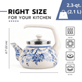 thumbnail image 7 of Bird of Paradise Vintage Enamel Kettle 2.3-qt, 7 of 7