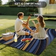 thumbnail image 6 of 5' x 8' Outdoor Rug, Navy Blue Golden Marble Outdoor Washable Rug Large Floor Carpet, Modern Abstract Marble Flow Non Shedding Area Rug for Outside, Patio, RV, Porch, Deck, Balcony, Camping, 6 of 9