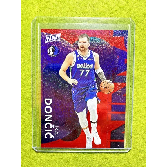 Luka Doncic BLUE SPARKLE PRIZM # /99 CARD 2023 Panini The National MAKE AN OFFER
