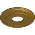 thumbnail image 3 of Ekena Millwork 12 3/8"OD x 4"ID x 1 1/8"P Classic Ceiling Medallion (Fits Canopies up to 7 1/4"), Hand-Painted Gold, 3 of 6