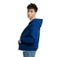 thumbnail image 4 of Sudadera con capucha Hanes Ecosmart, forro polar, cremallera completa, con capucha, atlética, azul real, 4 of 6