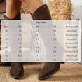 thumbnail image 3 of Boots for Women Mid‑Calf Chunky Block Heel Riding Boots Stretchy Knit Comfort for Fall Winter Casual Wear, 3 of 8