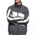 thumbnail image 2 of YUGYXL Casual Fashion Jackets for Men Baggy Baseball Jacket Mock Neck Coats Long Sleeve Coat Gray Jacket, 2 of 6