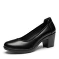 thumbnail image 1 of DREAM PAIRS Zapatos de Tacón Bajo con Puntera Cerrada Gruesa para Mujer, 1 of 5