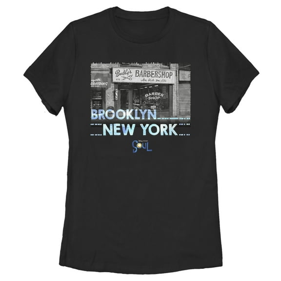 Women's Soul Brooklyn Barber Shop Graphic Tee Black 2X Large