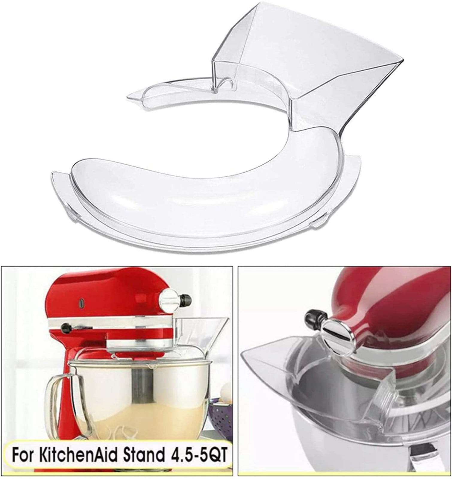 4.5-5QT Bowl Pouring Shield Tilt Head Kit For KitchenAid Stand Mixer