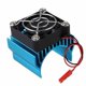 thumbnail image 1 of Aluminio sin escobillas 540550 Motor Cubierta del disipador de calor Ventilador de refrigeración Reemplazo del disipador de calor para 1:10 HSP RC Car tholdsy WJ3163-02, 1 of 7