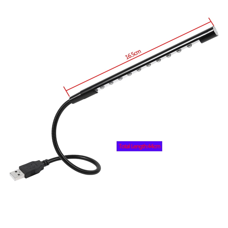 USB Plug Flexible Gooseneck 10LED Keyboard Night Light For Laptop Desktop Computer Reading Lamp USB Plug Flexible Gooseneck 10LED Keyboard Night Light For Laptop Desktop Computer Reading Lamp