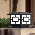 thumbnail image 6 of Solar Post Light, Outdoor Column Light for Fence, Waterproof Solar Light for Garden, New中式 Style Villa Entry Lamp, Auto Dusk To Dawn Led Post Cap Light, 6 of 9