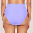 thumbnail image 4 of Women's Casual High Waisted Solid Color Split Plus Size Swim Trunks, 4 of 6