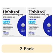 (2 pack) Habitrol Nicotine Polacrilex Lozenge, 2mg Original Flavor 135 Count