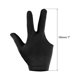 thumbnail image 2 of Guantes de piscina de 3 dedos para mano izquierda/derecha, guante de billar, paquete de 8 en negro, 2 of 5