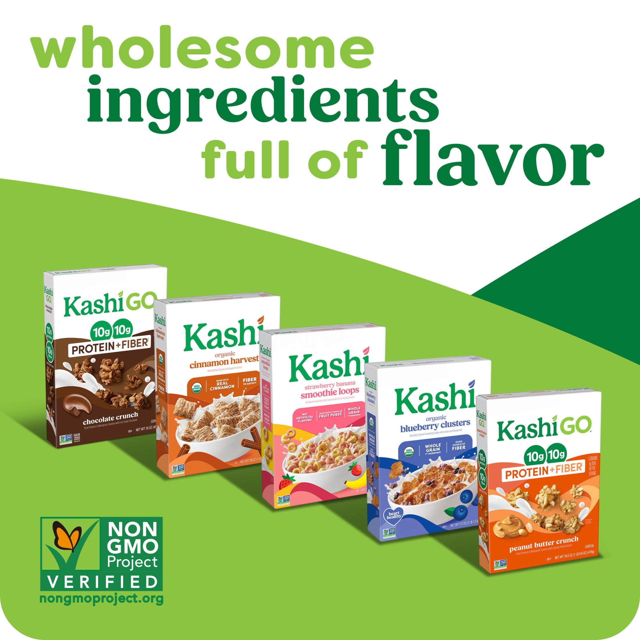 Kashi Apple Cinnamon Loops Breakfast Cereal, Whole Grain, 12.7 oz