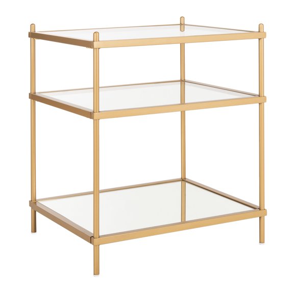 SAFAVIEH Noelia 3 Tier Modern Glam Accent Table, Gold