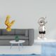 thumbnail image 2 of Escultura de pollo, figura decorativa de resina, adorno de escritorio, estatua de , ideal para la oficina, el hogar, la estantería, la sala, 2 of 8
