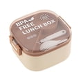 thumbnail image 1 of Small Lunch Box, Food Grade Double Layer Leak Proof Container with Compartments for Office and Student Use, 1 of 1