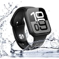 thumbnail image 6 of [2 Pack] Waterproof Hard Case with Tempered Glass Compatible with Apple Watch Series 11 (2025) Series 10 46mm 42mm, Ultra-Thin Anti-Fall Cover for iWatch Screen Protector, 6 of 9