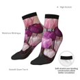 thumbnail image 6 of Naloa Purple And Pink Tulip Bouquet Ankle Socks for Women Non Slip Socks No Show Socks Classic Low Cut Casual Socks Casual Socks, 6 of 7