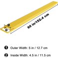 thumbnail image 2 of Garvee Pallet Fork Extensions, 4.5 ×60" Forklift Extensions, 4600LBS Lifting Capacity,Heavy Duty Steel Pallet Forklift Extensions, 1 Pair for Forklift Lift Truck Forklift Loaders,Yellow, 2 of 8