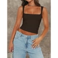 thumbnail image 6 of Women's 3-Pack Crop Tank Tops – Square Neck Sleeveless Double Layer Basic Tops for Summer Outfits, 6 of 6