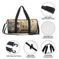 thumbnail image 4 of Balery Vintage Nautical Lighthouse Bolsa de Gimnasio para Mujeres y Hombres, Bolsa de Viaje Impermeable, Bolsa de Fin de Semana con Compartimento para Zapatos y Bolsillo Húmedo, 4 of 6