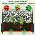 thumbnail image 4 of MAYEERTY 2-Set 47*16" Outdoor Black Metal Planter Box with Trellis for Climbing Plants,Vine & Street Pattern, 4 of 8