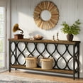 thumbnail image 5 of Tribesigns 70.9" Industrial Console Sofa Table, 2-Tier Entryway Accent Table Behind Couch for Living Room, Hallway, Entry, Rustic Brown, 5 of 7