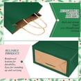 thumbnail image 3 of 32 Pcs Paper Gift Bags Bulk with Handle, 6.3 x 3.2 x 8.6 Inch Assorted Colors Kraft Goodie Candy Treat Gift Wrap Bags for Wedding Birthday Graduation Father Day(Green and Red), 3 of 6