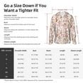 thumbnail image 5 of Gaeub Autumn Floral Deer Men's and Women's UPF 50+ Long-Sleeved Sun Protection Clothing, Fishing Shirt Long Sleeve Zip-Small, 5 of 7