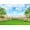 5x3Ft, variant on Spring Backdrop Blue Sky White Clouds Colorful Flowers Photography Background Garden Nature Scenery Floral Garden Fence Birthday Wedding Party Banner Decorations Supplies Photo Booth Props