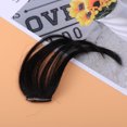 thumbnail image 4 of Extensiones de cabello con flequillo frontal, accesorio para el cabello con flequillo, para mujeres y niñas (negro), 4 of 7