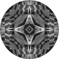 thumbnail image 1 of Ahgly Company Machine Washable Indoor Round Transitional Gray Area Rugs, 4' Round, 1 of 7