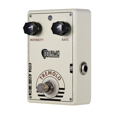 Dolamo D-13 Vintage Style Tremolo Guitar Effect Pedal with Intensity and Rate Controls True Bypass Design for Electric Guitar