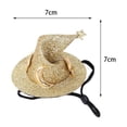 thumbnail image 3 of Gorro para mascotas, divertido gorro de pollo, moderno, ajustable, suave, para hámster, para fotos de reptiles. Dorado, 3 of 9