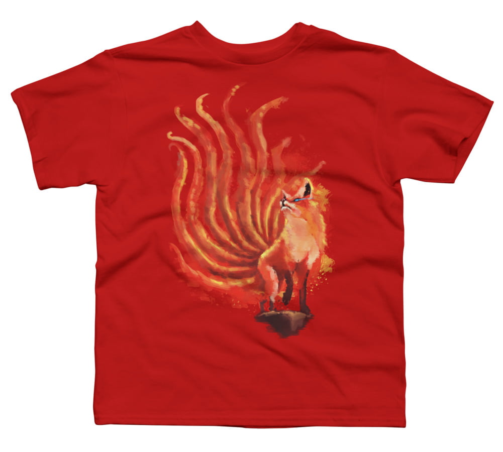Fox Jungen Youth Flame Head Shortsleeve T-Shirt 