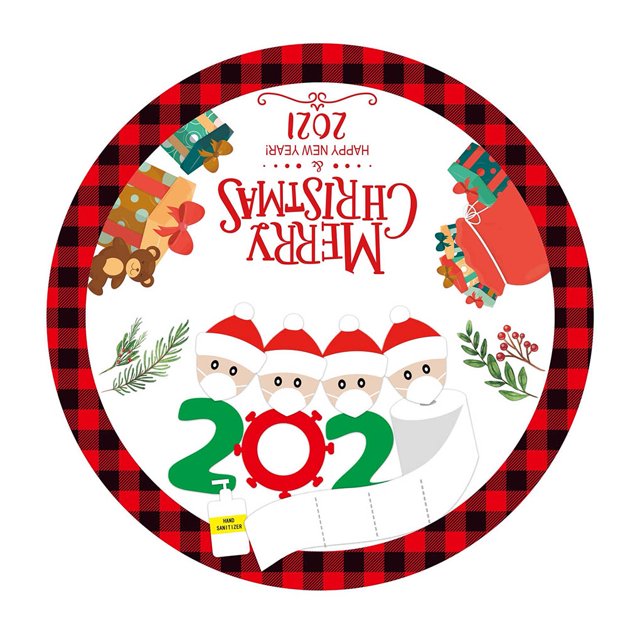 Falda de árbol de Navidad 90cm Decoración de muñeco de nieve de Navidad suave Alfombrilla de piso Adorno de vacaciones, Tipo 1 Advancent HA002082-01