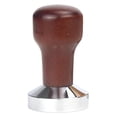 thumbnail image 3 of 51 53 58mm Espresso Tamper Premium Barista Tamper de Pna de material acero Inoxidable, de Maciza 58mm marrón Sunnimix sabotaje de café con base de acero inoxidable, 3 of 8