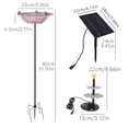 thumbnail image 3 of Solar Bird Bath Solar Birdbath Water Dispenser Outdoors Decor Bath Shower Bowl Kit Garden Gift Yard Patio Backyard Decor-A, 3 of 4