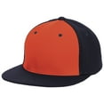 thumbnail image 2 of Pacific Headwear Premium P-Tec Flexfit Cap Es342 Orange/Navy/Navy L/Xl, 2 of 2